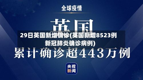 29日英国新增确诊(英国新增8523例新冠肺炎确诊病例)