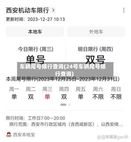 车辆尾号限行查询(24号车辆尾号限行查询)-第3张图片