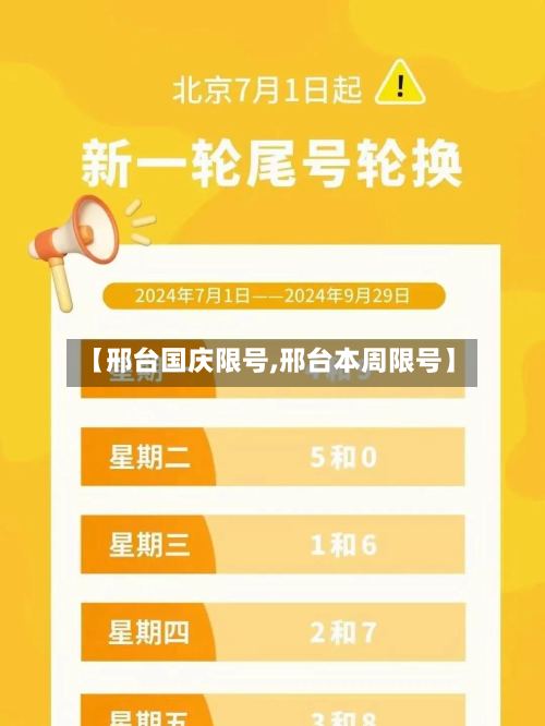 【邢台国庆限号,邢台本周限号】-第3张图片