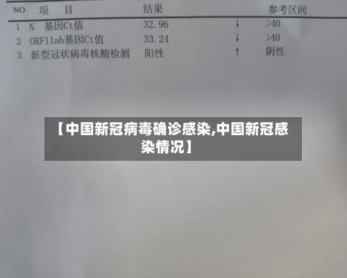 【中国新冠病毒确诊感染,中国新冠感染情况】
