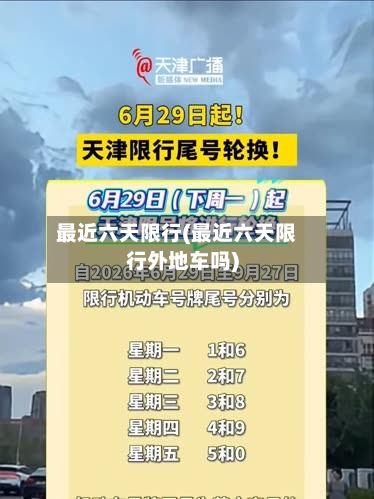 最近六天限行(最近六天限行外地车吗)-第2张图片