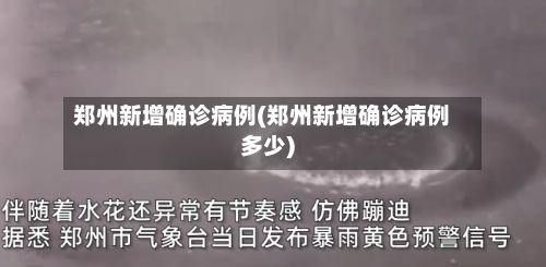 郑州新增确诊病例(郑州新增确诊病例多少)-第3张图片