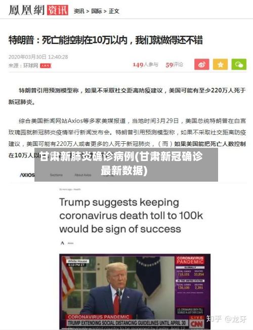 甘肃新肺炎确诊病例(甘肃新冠确诊最新数据)