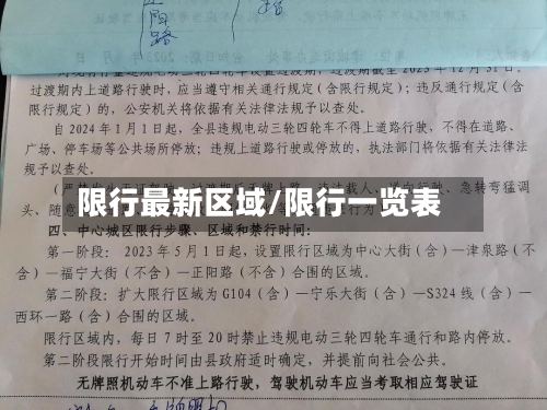 限行最新区域/限行一览表-第2张图片