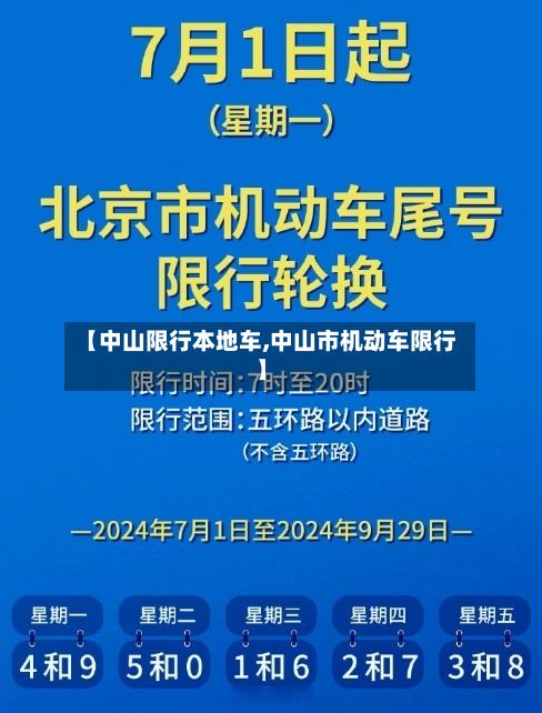 【中山限行本地车,中山市机动车限行】