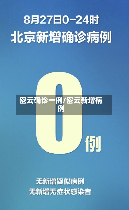 密云确诊一例/密云新增病例-第2张图片