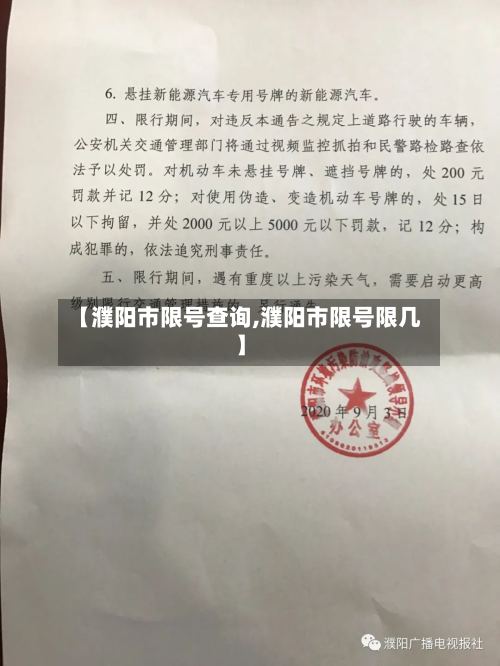 【濮阳市限号查询,濮阳市限号限几】-第2张图片