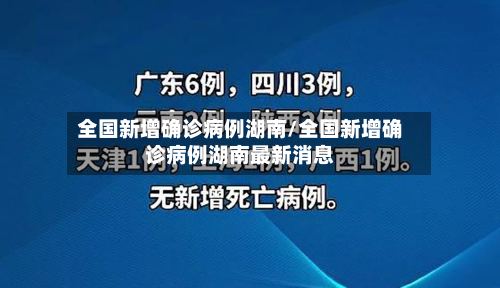 全国新增确诊病例湖南/全国新增确诊病例湖南最新消息