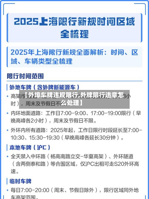 【外埠车牌违规限行,外牌限行违章怎么处理】