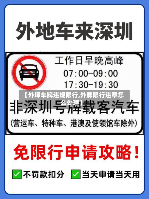 【外埠车牌违规限行,外牌限行违章怎么处理】-第3张图片