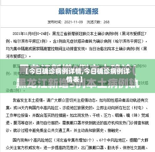 【今日确诊病例详情,今日确诊病例详情表】-第3张图片