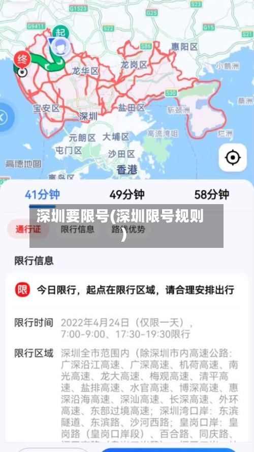 深圳要限号(深圳限号规则)