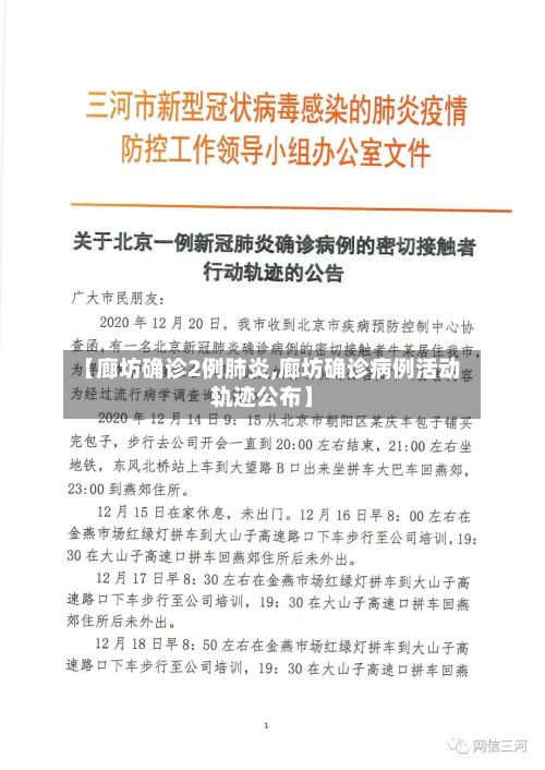 【廊坊确诊2例肺炎,廊坊确诊病例活动轨迹公布】-第2张图片