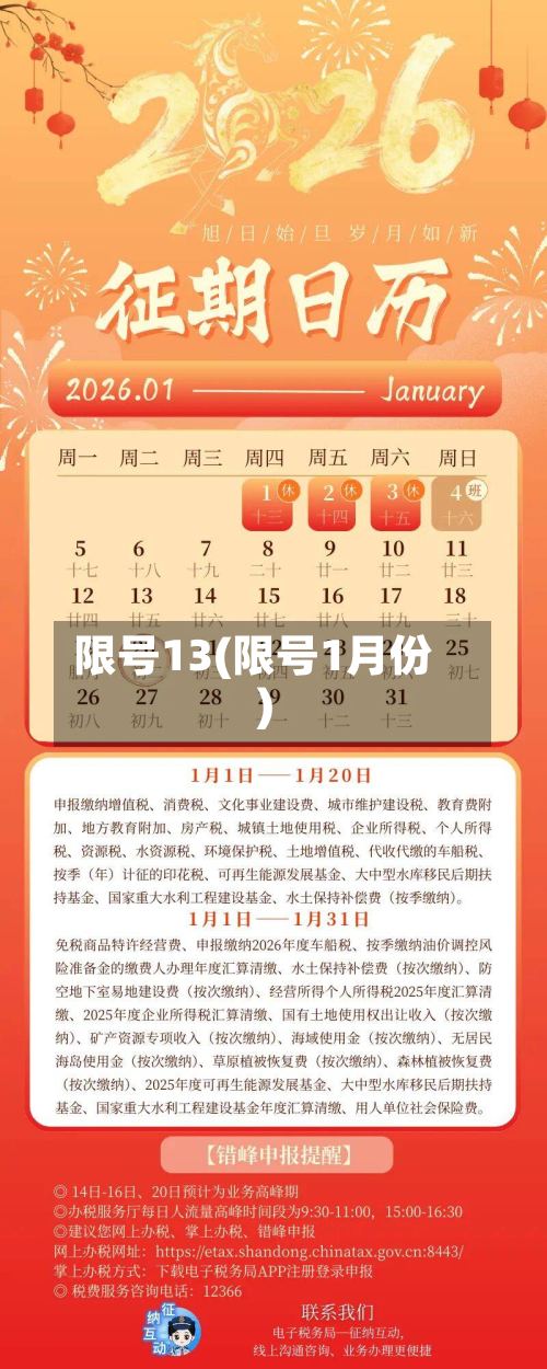 限号13(限号1月份)-第2张图片
