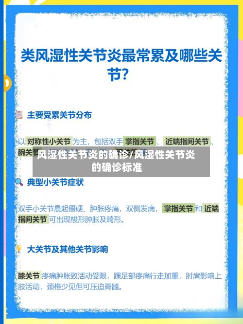 风湿性关节炎的确诊/风湿性关节炎的确诊标准