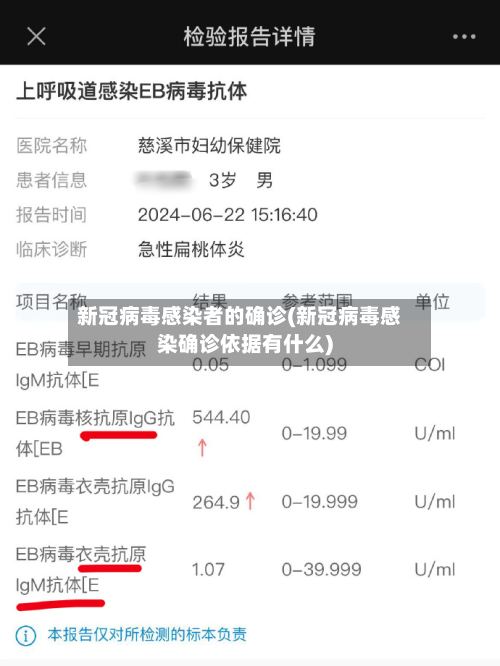 新冠病毒感染者的确诊(新冠病毒感染确诊依据有什么)