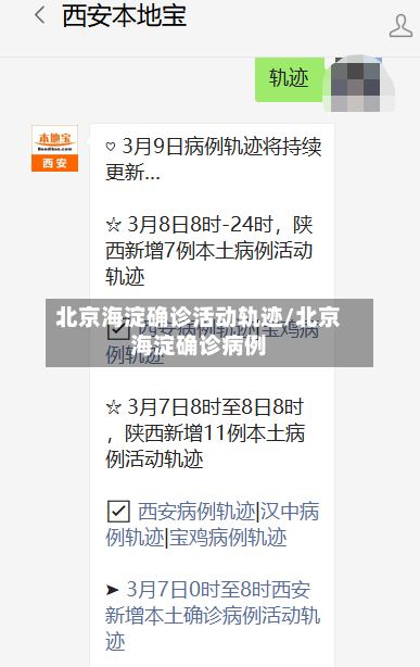 北京海淀确诊活动轨迹/北京海淀确诊病例
