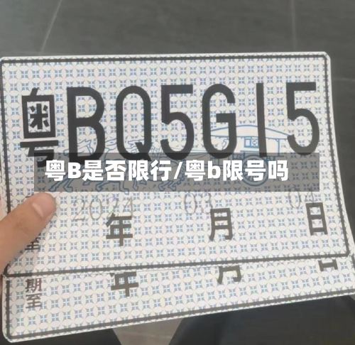粤B是否限行/粤b限号吗-第2张图片