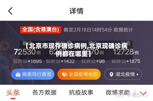 【北京市现存确诊病例,北京现确诊病例都在哪里】