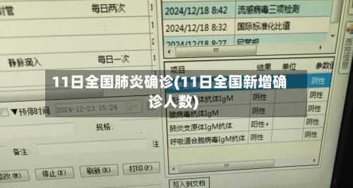 11日全国肺炎确诊(11日全国新增确诊人数)