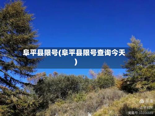 阜平县限号(阜平县限号查询今天)