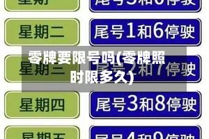 零牌要限号吗(零牌照时限多久)-第2张图片