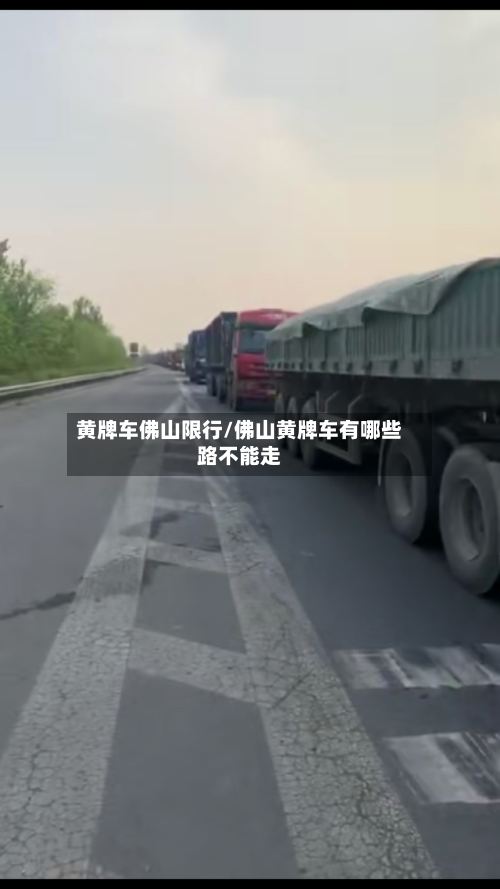黄牌车佛山限行/佛山黄牌车有哪些路不能走-第3张图片