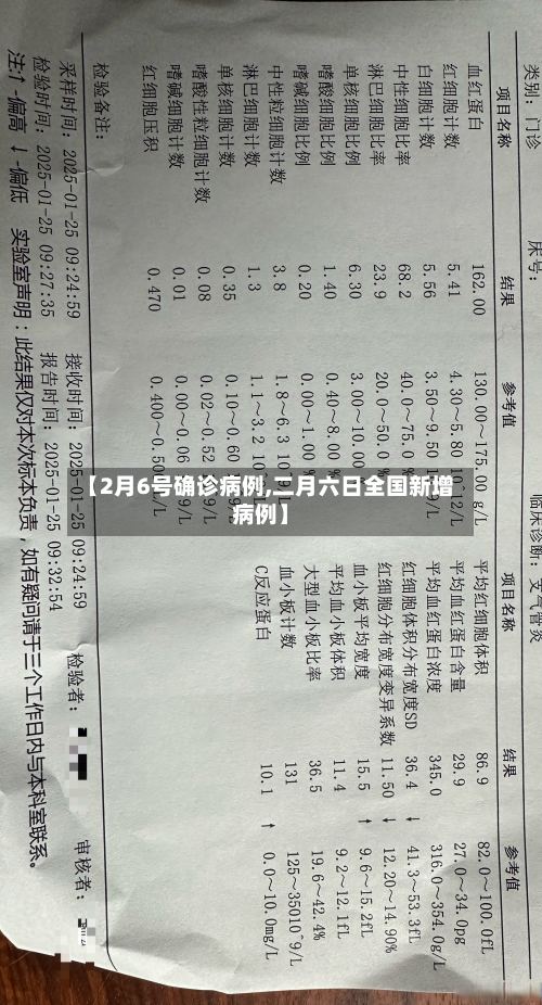 【2月6号确诊病例,二月六日全国新增病例】-第2张图片