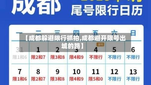 【成都躲避限行抓拍,成都避开限号出城的路】