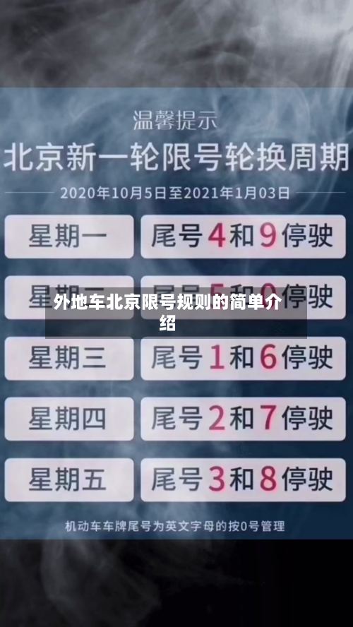 外地车北京限号规则的简单介绍-第2张图片